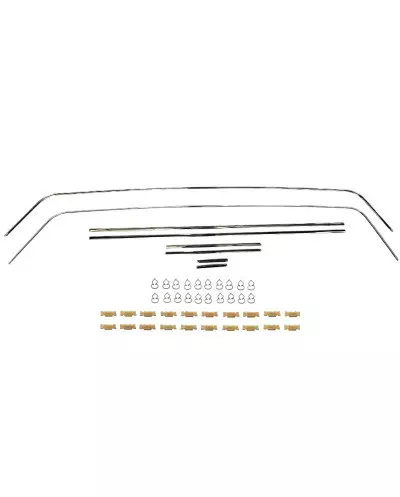 Kit completo de cantos cromados Peugeot 205 GTI & GENTRY – Aluminio 6061 + grapas