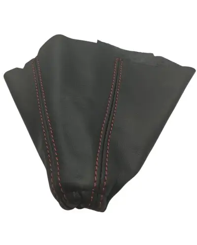 Polaina de palanca de cambios de cuero negro para Peugeot 205 CTI.