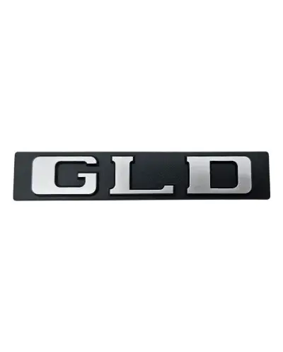 Logotipo de maletero GLD para Peugeot 205-305-309-405-504-505, negro y gris