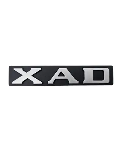 XAD Logo Trunk Badge per Peugeot 205 /309, Badge Nero e Grigio