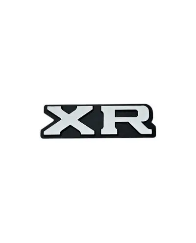 XR trunk badge logo for Peugeot 106, black and grey monogram